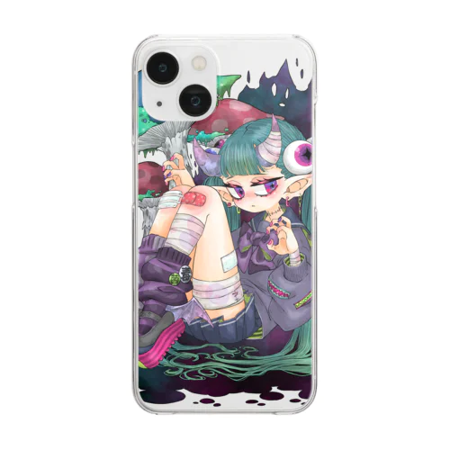 ドクドクちゃん Clear Smartphone Case