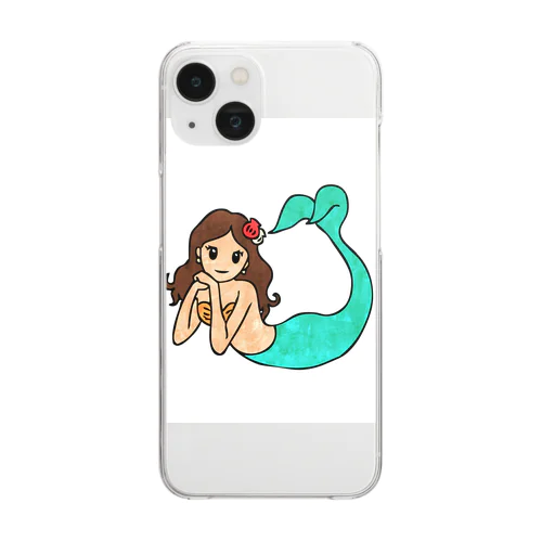 マーメイド もも　イラスト① Clear Smartphone Case