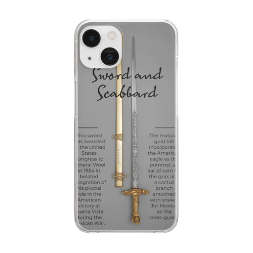 剣と鞘　Sword and Scabbard Clear Smartphone Case