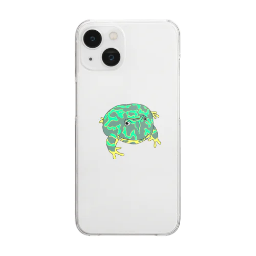 ベルツノガエルのゲコタロウ Clear Smartphone Case