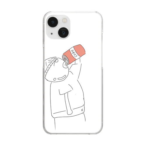 ぽっちゃりbooくん Clear Smartphone Case