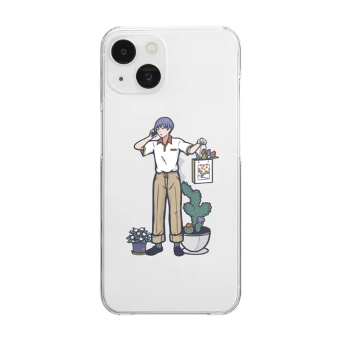 春を連れて Clear Smartphone Case