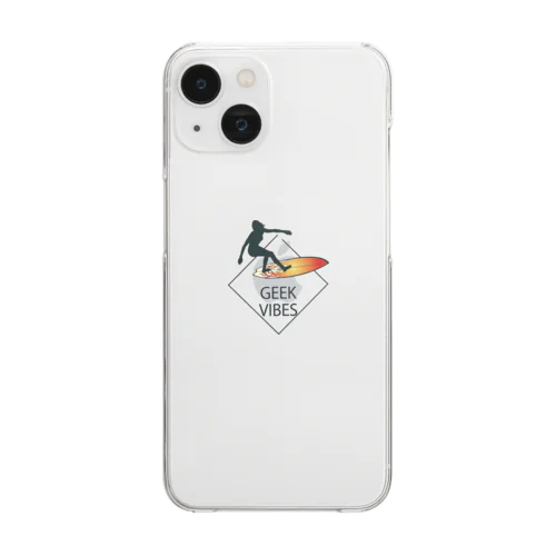 宮古島ベースのオリジナルロゴ Clear Smartphone Case