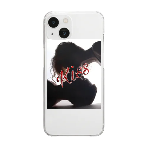 Kiss デザイン Clear Smartphone Case