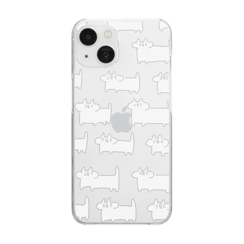 影分身ねこ Clear Smartphone Case