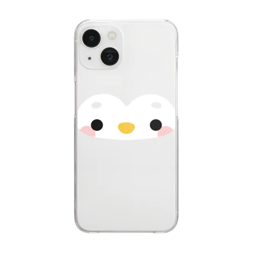 ふくろうのあかちゃん（真顔） Clear Smartphone Case