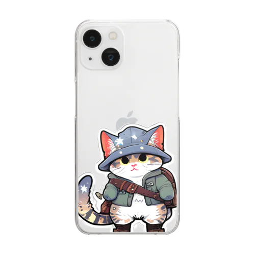 旅する猫 Clear Smartphone Case