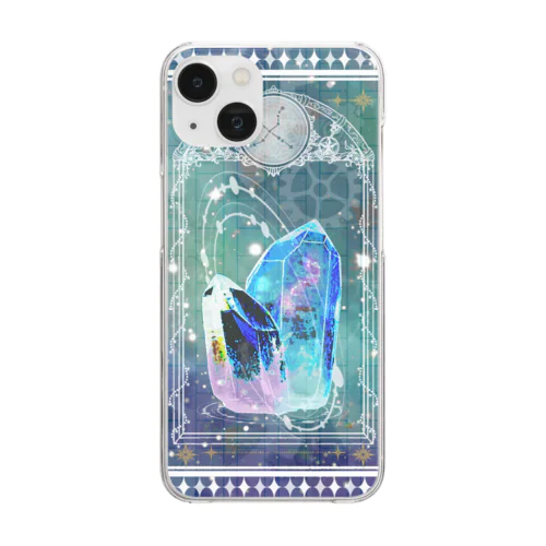 ブルカニロ博士の研究〜結晶(白) Clear Smartphone Case