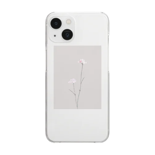 two pinkcarnation , sakura milk tea . Clear Smartphone Case