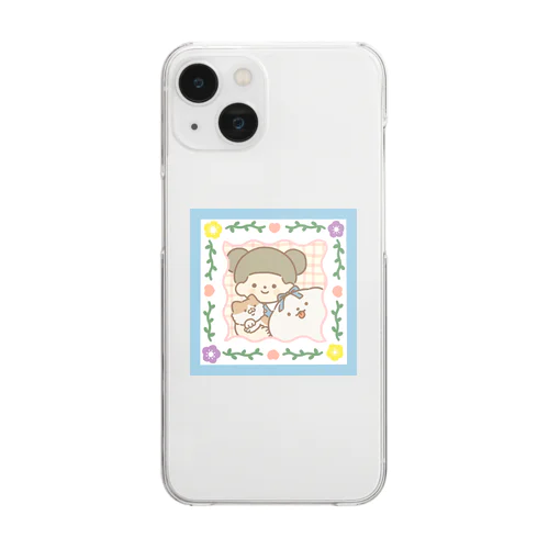 なかよしこよし Clear Smartphone Case