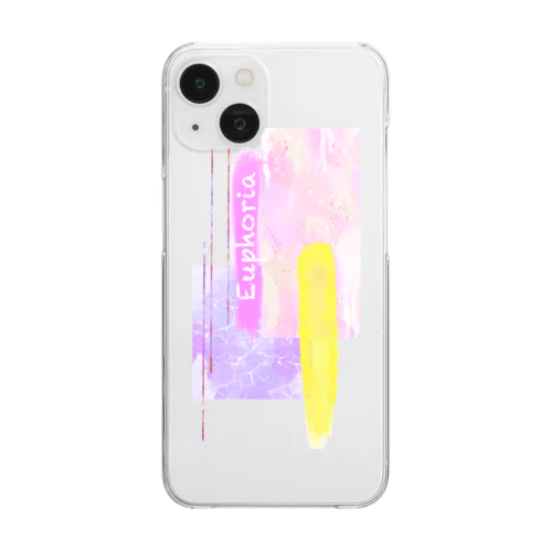 Euphoria〜ピンククリア〜 Clear Smartphone Case