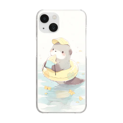 可愛いカワウソ Clear Smartphone Case