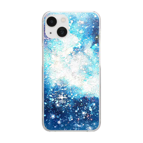 まん丸ミニ宇宙｢宝藍｣グッズ版 Clear Smartphone Case