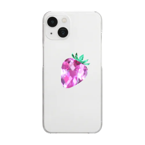 苺の宝石 Clear Smartphone Case
