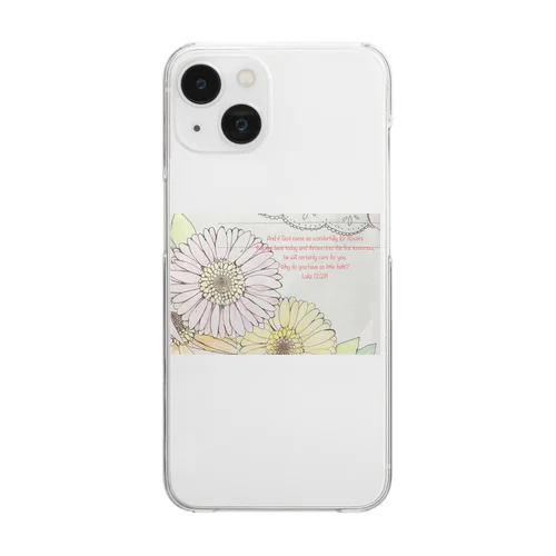  pretty flowers Clear Smartphone Case