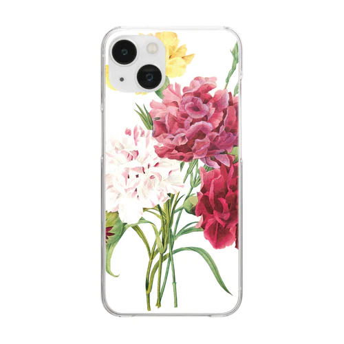 カーネーション(ルドゥーテ) Clear Smartphone Case