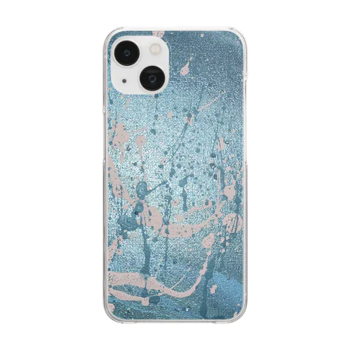 水色 Clear Smartphone Case