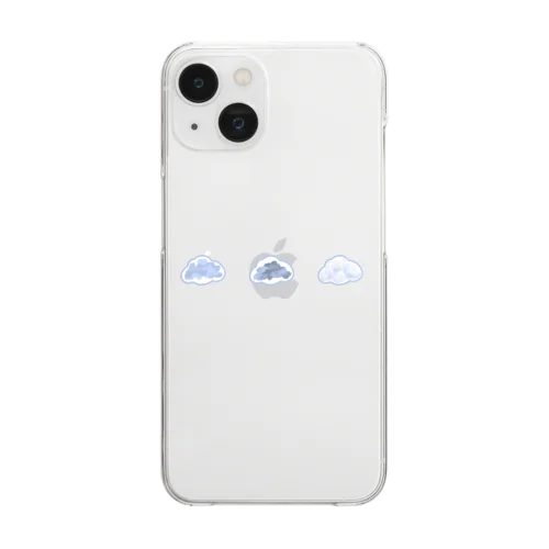 くもくもくもり Clear Smartphone Case