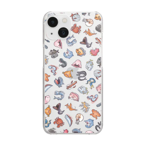 深海魚図鑑1_カラーver Clear Smartphone Case