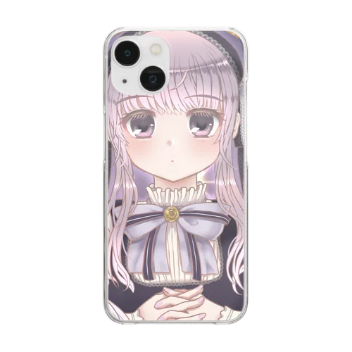 星空とクラシックロリータ Clear Smartphone Case