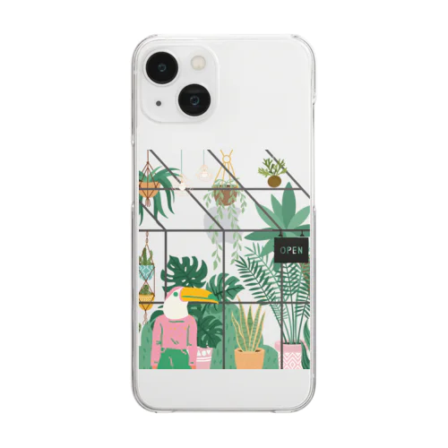 南国の観葉植物店 Clear Smartphone Case