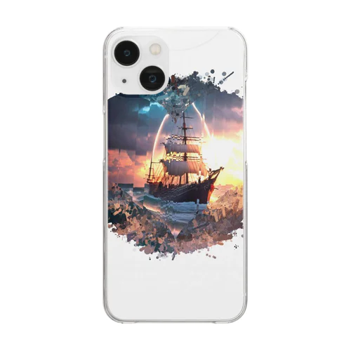 advance to the future of the ship Clear Smartphone Case