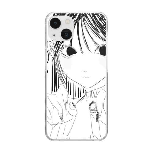 ネイルチップ女 Clear Smartphone Case