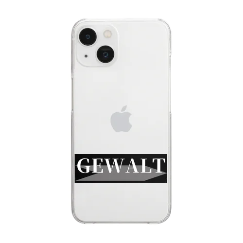 GEWALT（ゲバルト） Clear Smartphone Case