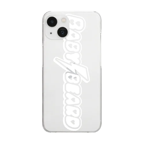 BABYBEARD Official LOGO (white) Clear Smartphone Case