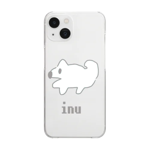 かわいいINU Clear Smartphone Case