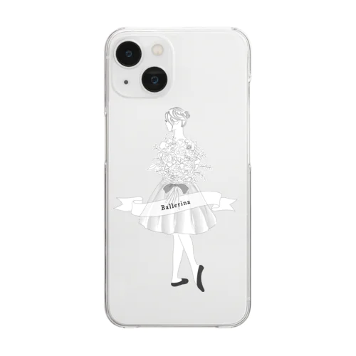 シンプル バレリーナ Clear Smartphone Case