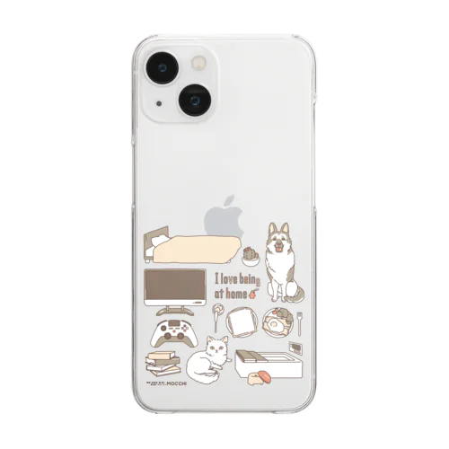 おうち大好き Clear Smartphone Case