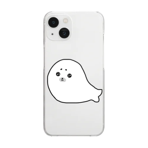 アザラシの赤ちゃん Clear Smartphone Case