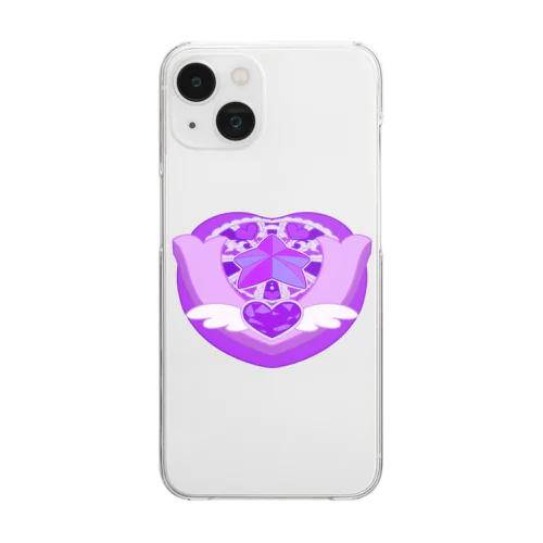 魔法少女♡コンパクト purple Clear Smartphone Case