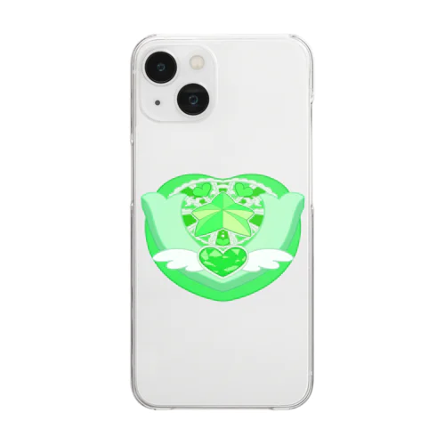 魔法少女♡コンパクト green Clear Smartphone Case