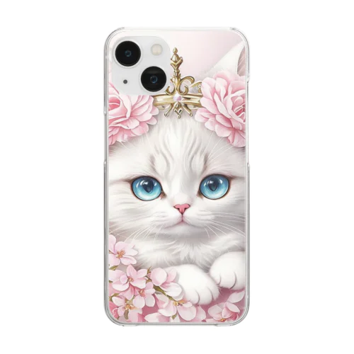 プリンセス　キャット Clear Smartphone Case