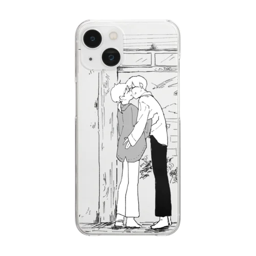 イチャイチャの絵 Clear Smartphone Case