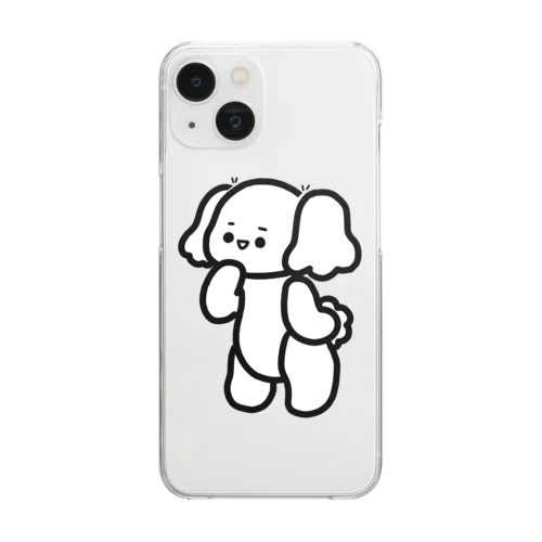 トイプードルのころんたん Clear Smartphone Case