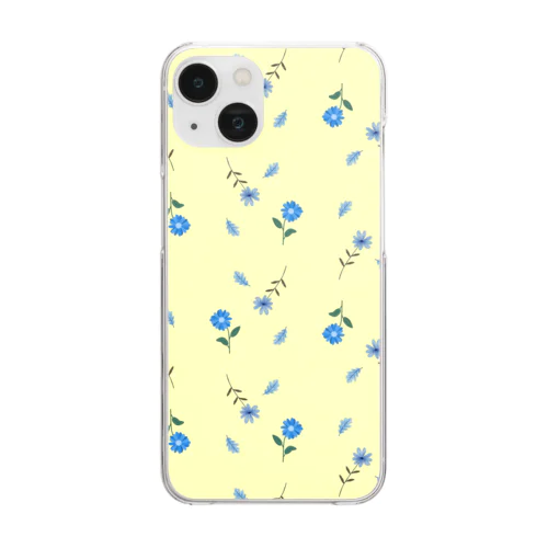 ラブリー花柄 Clear Smartphone Case