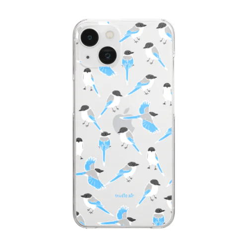 オナガちょこちょこ Clear Smartphone Case