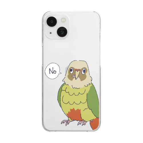 ぺろんちょウロコインコ(NO!) Clear Smartphone Case