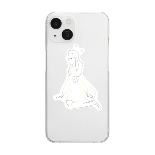 おしりペロン(ロゴなし) Clear Smartphone Case