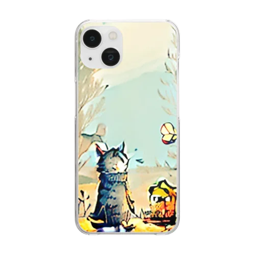 ねこのミー Clear Smartphone Case