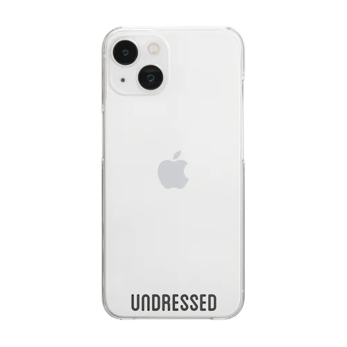 【undressed】着てないロゴ Clear Smartphone Case