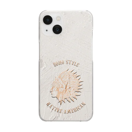 BOHO STYLE-NATIVE AMERICAN- Clear Smartphone Case