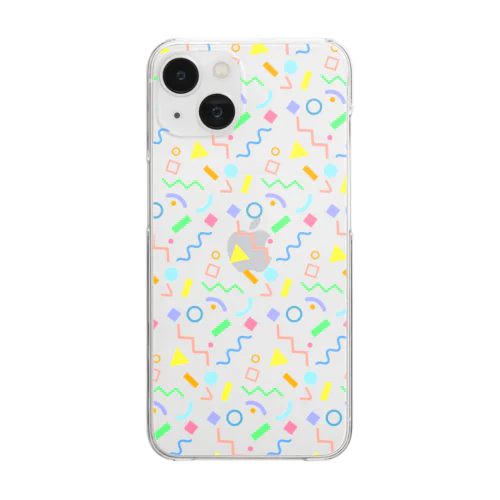 めんふぃす Clear Smartphone Case