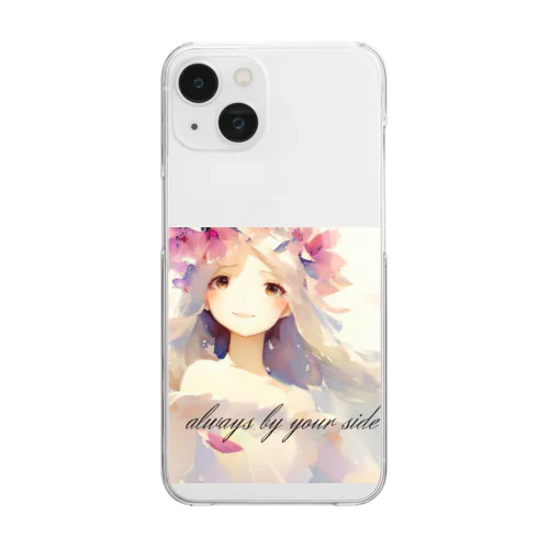 水彩画少女 Clear Smartphone Case