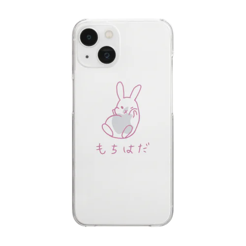 もちはだ　桃茶 Clear Smartphone Case