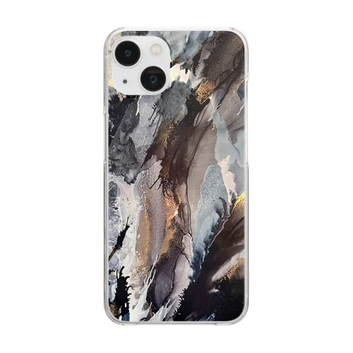 Black inks Clear Smartphone Case