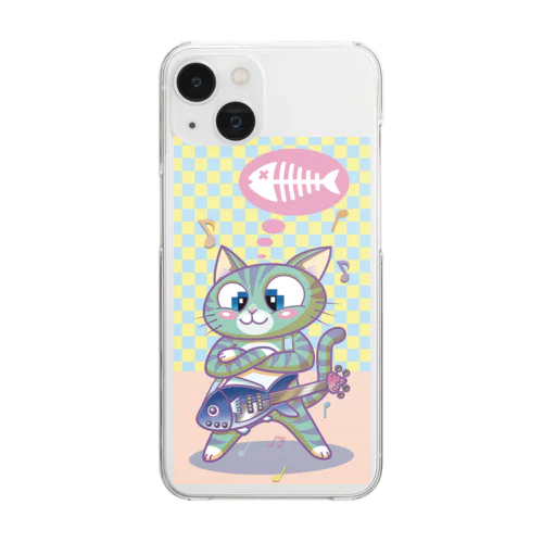 フィッシュベース・キャット Clear Smartphone Case